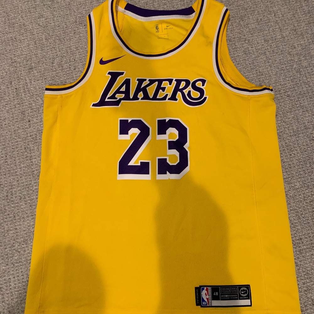 Authentic Lebron James Lakers Jersey 23
